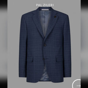 PAL ZILERI MEN'S WOOL BLAZER SPORTS COAT JACKET LIKE NEW SIZE 56
